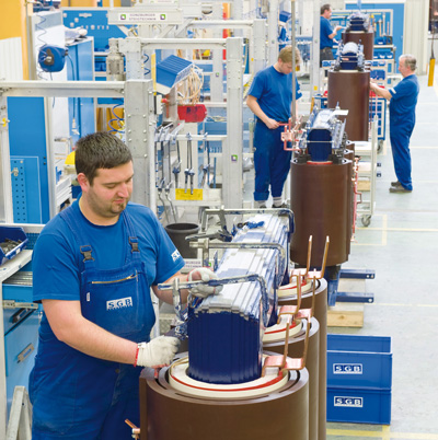 nízkonapěťové vinutí suchých transformátorů